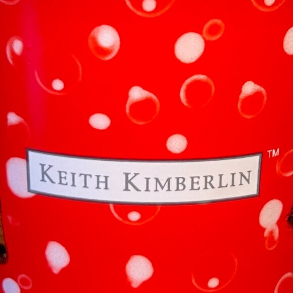 KEITH KIMBERLIN Shar-Pei in Red Glitter Hat Ceramic Mug ~ Dog Lover - Picture 5 of 8